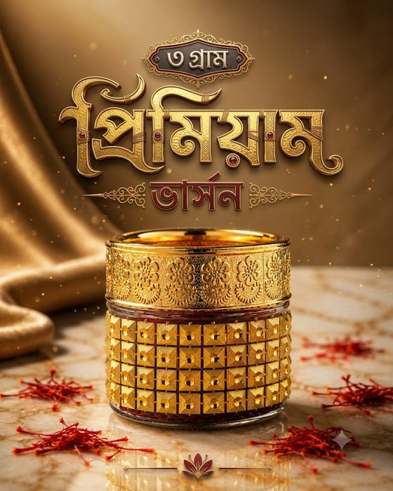 ৩ গ্রাম প্রিমিয়াম গোল্ডেন জার